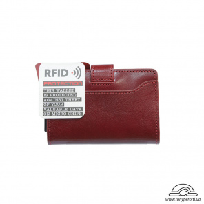 Кредитница кожаная Nevada 3776 c системой RFID rosso красный
