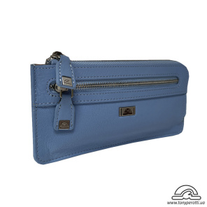 Ключница кожаная Contatto 2376 baby голубой