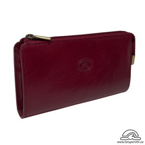 Портмоне кожаное Italico 2596 rosso красный
