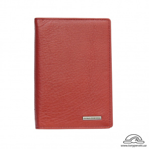 Обложка для паспорта кожаная Newcontatto 3550 rosso красный