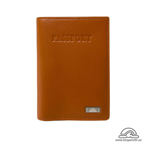 Обложка для паспорта кожаная Contatto 2241 arancio оранжевый