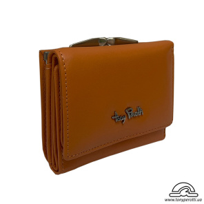 Портмоне кожаное Contatto 1527D arancio оранжевый