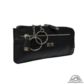 Ключница кожаная Contatto 2376 nero черный