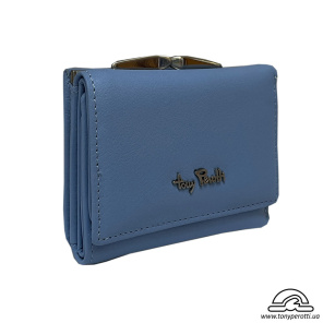 Портмоне кожаное Contatto 1527D baby голубой